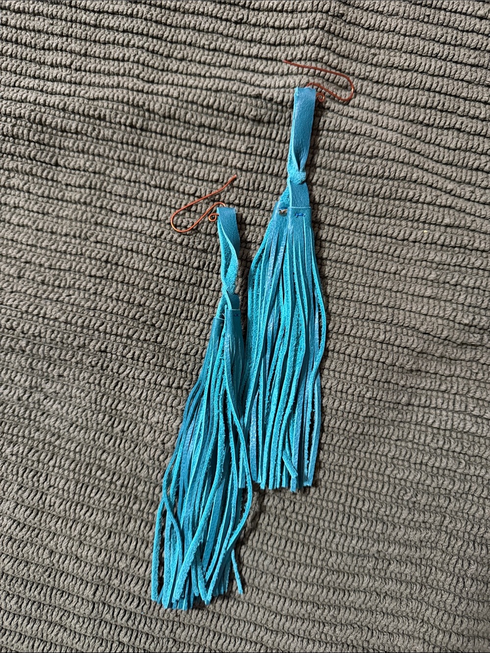 Saddle Tramp Turquoise Fringe Tassel Earrings